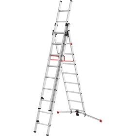 Hailo S100 ProfiLOT 9309-507 hliník viacúčelový rebrík Max.prac. výška: 6.6 m strieborná, červená, čierna 21.7 kg; 9309-507