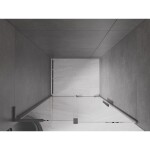 MEXEN/S - Velar L posuvné sprchové dvere 90, transparent, grafit metal 871-090-003-01-95