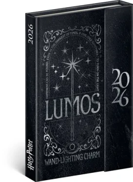 NOTIQUE Týždenný magnetický diár Harry Potter - Lumos 2026, 11 x 16 cm (PGD-35571-V)