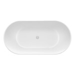 POLYSAN - REDUTA voľne stojaca vaňa liaty mramor 171x81x58cm, biela 71842