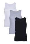 Dámska košieľka Eldar 3Pack Camisole Clarissa Black/White/Grey