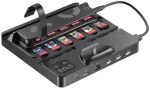 Unitek Nabíjacia stanica pre Nintendo Switch s čítačkou kariet / Nabíjacia stanica / USB hub / Čítačka herných kariet (G1005ABK01)