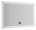 SAPHO - GEMINI zrkadlo s LED osvetlením 100x70cm, chytré funkcie GM100K
