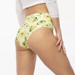 Dámske jednoduché maxi nohavičky Avocado - JULIMEX Zelená XXL