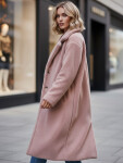 Dámsky zimný kabát Teddy Fur long pink FashionStreet NY0751z XL
