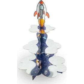 Lievik na muffiny vesmírna raketa 46x34cm - Party Pal - Party Pal