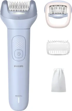 Philips BRE708/00 modrá / Epilátor / 2 rýchlosti / mokré suché holenie / rýchlonabíjanie / 60 min prevádzky (BRE708/00)