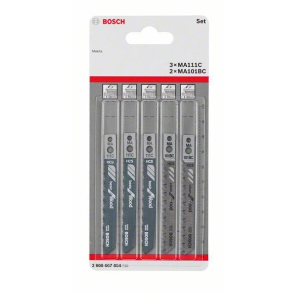 Bosch Accessories 2608667854 Sada kotúčových píl na drevo, 5 kusov, hriadeľ Makita 5 ks; 2608667854