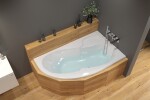 Asymetrická vaňa Laguna Fortuna Plus 160x100 cm akrylát pravá FO1600PPLUS FO1600PPLUS