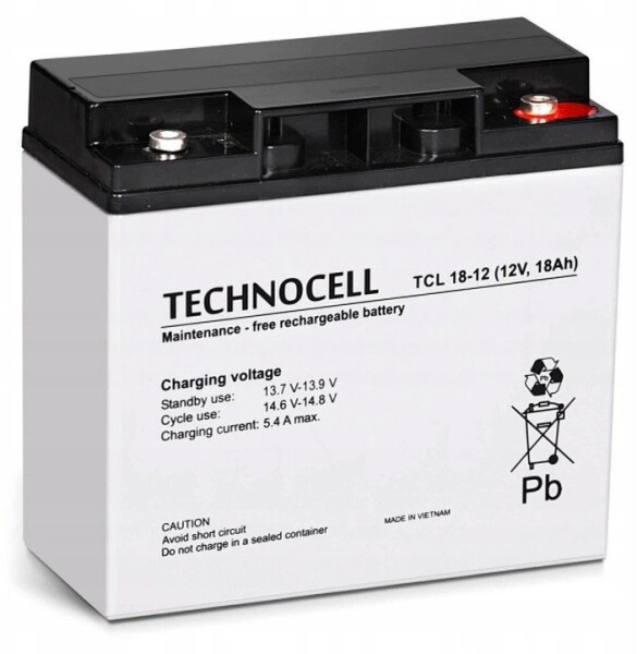 Technocell TCL18-12 TECHNOCELL akumulátor AGM 12V 18Ah