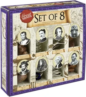 Professor PUZZLE Sada hlavolamov Great Minds: Slávni muži 8v1