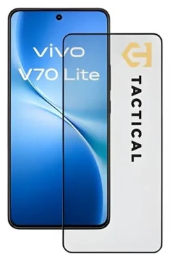 Tactical Glass Shield 5D sklo pre Vivo V70 Lite čierna / Ochranné sklo (57983131147)