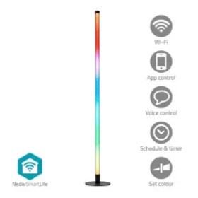 Nedis Svetlo SmartLife Mood Light / Wi-Fi / Tube / 180 lm / RGBIC / 10 W / Kov / Silikón (WIFILD20RGBW)