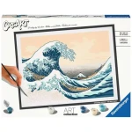 Ravensburger CreArt ART Collection - Veľká vlna (Hokusai) - maľovanie podľa čísel