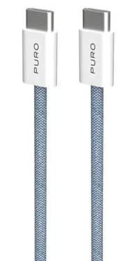 Puro Fabrik FABK4 blue lagon / Kábel USB-C (M) - USB-C (M) / 1,5 m / 60 W