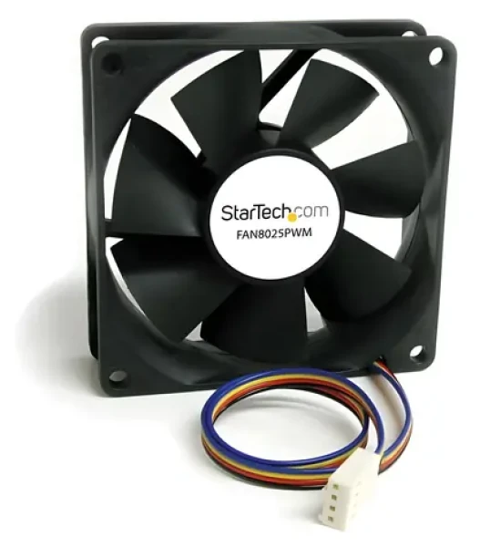 StarTech Ventilátor do PC skrine 80 mm čierny / Ventilátor / 80x80x25 mm / PWM / Molex 4-pin (FAN8025PWM)