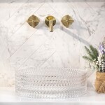 REA - Umývadlo na dosku Cristal Transparent REA-U9670