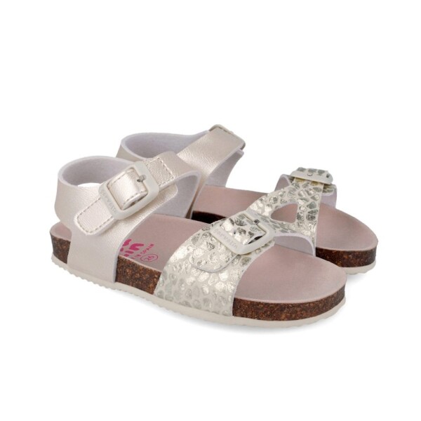 Dievčenské sandále BIO METALIZADO BEIGE Biomecanics 262466-A103 - 32