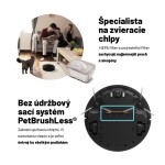 Lauben Robot Vacuum 15BB Pet čierna / Robotický vysávač / Hepa / 62 dB / dopredaj (LBNRV15BB)