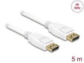 DeLock Kábel DisplayPort 1.2 (M) - DisplayPort 1.2 (M) 5m biela (84879)