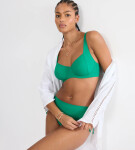 MIX & MATCH SUMMER - Plavková podprsenka s kosticami pre prirodzenú podporu Triumph PALM GREEN 48D