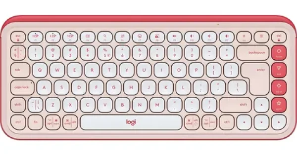 Logitech POP Icon Keys ružová / Bezdrôtová klávesnica / TKL / US layout / Bluetooth / Logi Bolt (920-013073)