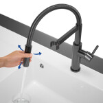 VILLEROY & BOCH VILLEROY & BOCH - Drezová batéria Steel Expert 2.0, odnímateľná sprcha, antracit 92800005