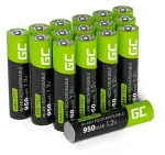 Green Cell AAA R3 / Batérie / Dobíjacie / Ni-MH / 950mAh / 16 ks (GR12)