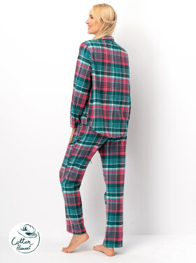Kľúč LNS 419 B25 dl/r 2XL-4XL dámske pyžamo bez zipsu zelená XXL