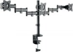 Manhattan HAGOR HA Tablemount KB Triple vollbeweglicher Monitor-Tischhalter fuer 3x 38-68cm screens max VESA 100x100mm max Traglast 3x 8kg