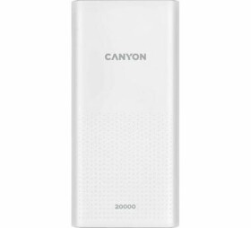 CANYON PB-2001 20000 mAh biela / Powerbanka / 5V / 2.1A / 2x USB-A / Smart IC (CNE-CPB2001W)