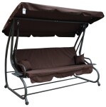 Mamido Záhradná hojdačka tmavo hnedá