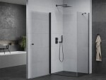 MEXEN/S - PRETORIA sprchovací kút 90x80, transparent, čierna 852-090-080-70-00