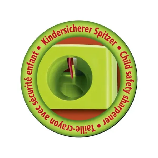 STABILO® Woody 3 in 1 strúhadlo - na extra silné pastelky - červená/zelená (4548/12)