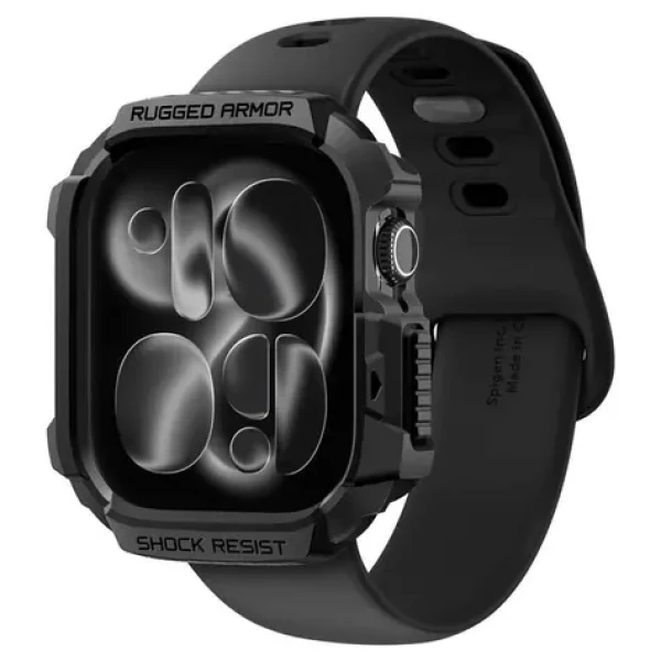 Spigen Rugged Armor 2 Ochranné púzdro pre Apple Watch 2025 46mm matte black (ACS10499)