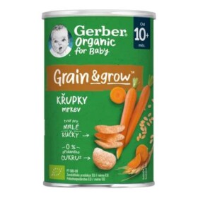 GERBER Organic chrumky s mrkvou a pomarančom 35 g