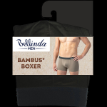 Pánske bambusové boxerky BAMBUS BOXER - BELLINDA - čierne XXL