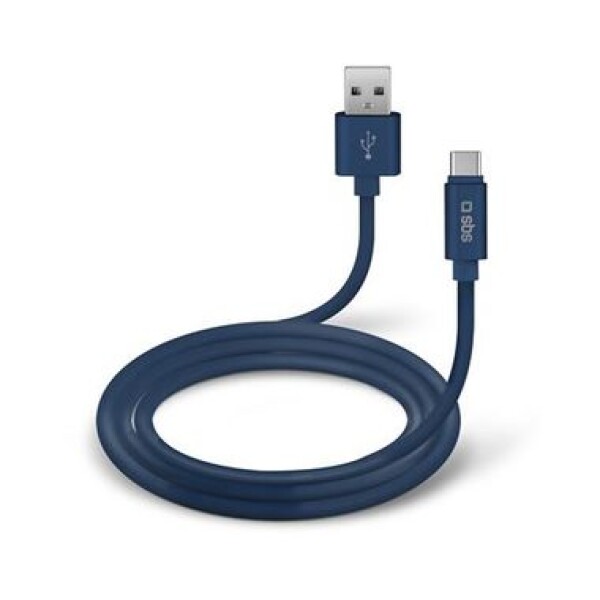 SBS Polo USB-C silikónový kábel modrá / dopredaj (8018417240973)