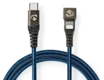 Nedis Lightning kábel 1 m / Dátový kábel / USB-C (M) - Lightning 8-pin (M) / USB 2.0 / 480 Mbps / 60 W / opletený (GCTB39650AL10)