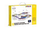 Mamido Mamido Magnetická stavebnica pretekárska dráha s elektrickým autíčkom 190 dielikov XL MT1473