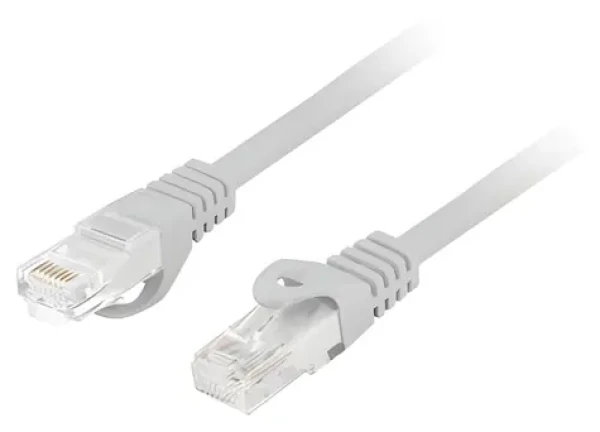 Lanberg CAT6 UTP sivá / Patch kábel / 3 m / RJ45-RJ45 / LSZH / Fluke Passed (PCU6-10CU-0300-S)