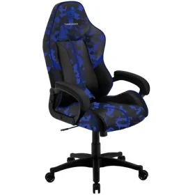 ThunderX3 BC1 CAMO čierno-modrá / Herná stolička / syntetická koža / pojazdové kolieska / nosnosť 150 kg (TEGC-102000B.K1)