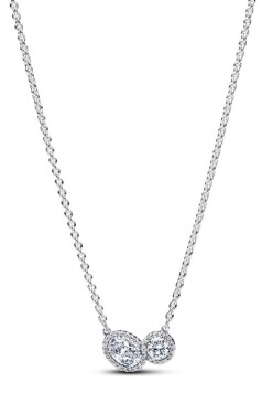Pandora Strieborný náhrdelník Objímajúca aureola Timeless 393632C01-45