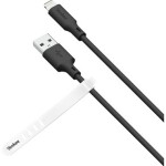 YENKEE YCU 615 BK SILIC Kábel USB-A (M) - Lightning (M) 1.5m čierna / 12W (8590669356850)