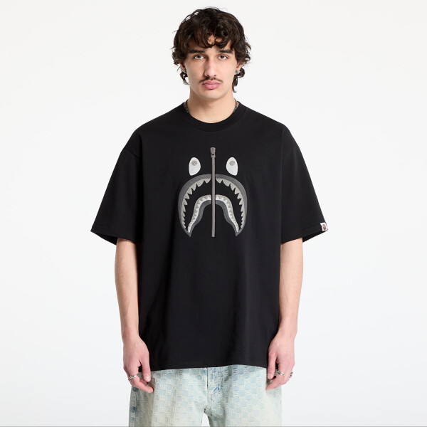 Tričko A BATHING APE Chain Stitch Shark Relaxed Fit Tee UNISEX Black XL