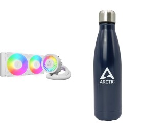 ARCTIC Chłodzenie wodne Arctic Liquid Freezer III Pro 240 A-RGB Białe (ACFRE00186A) + Butelka Termiczna