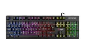 C-tech Iris (GKB-08) čierna / Herná klávesnica / mechanická / RGB / USB-A / CZ/SK layout (8594125011833)