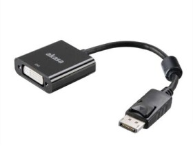 Akasa AK-CBDP15-20BK čierna / adaptér DisplayPort - DVI (24+5) samica (AK-CBDP15-20BK)