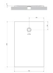 OMNIRES - AQUAPURE liaty mramor - vanička protišmyková, 90 x 140 cm, biela mat AQUAPURE90-140BM