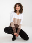 Mikina RV BL 8328.65P bielo-hnedá